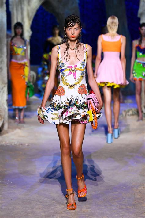 versace under the sea dress|versace collection 2021.